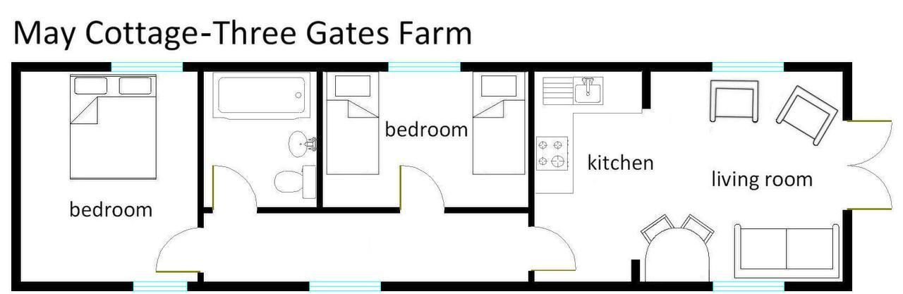 Three Gates Farm Holiday Cottages Huntsham Екстериор снимка
