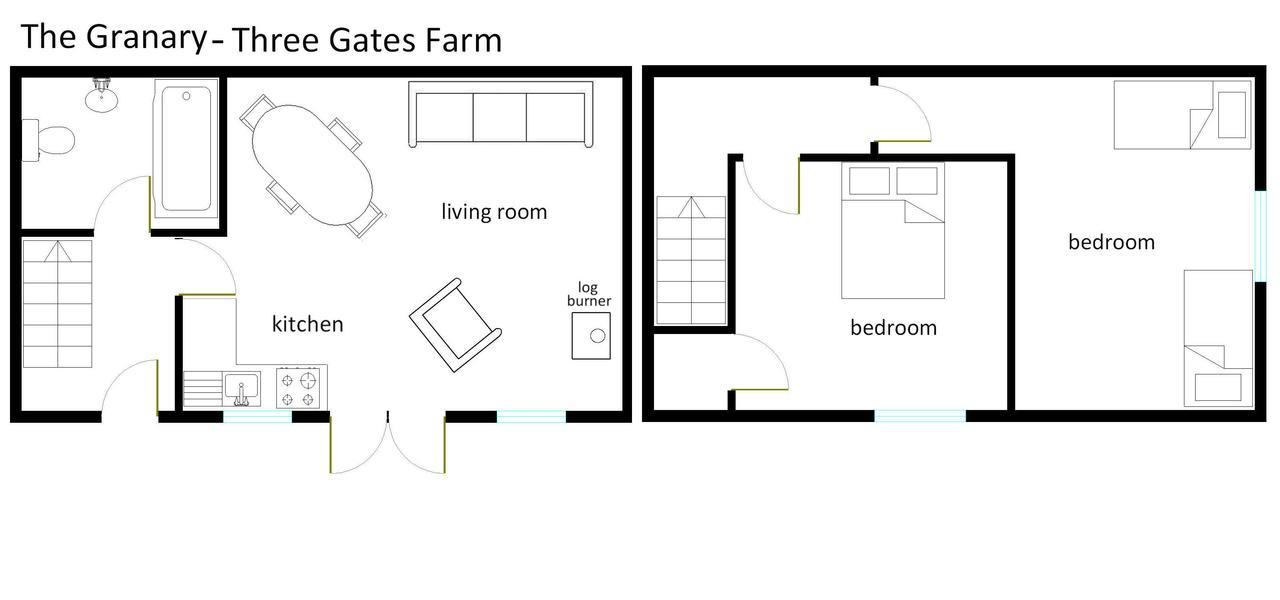 Three Gates Farm Holiday Cottages Huntsham Екстериор снимка