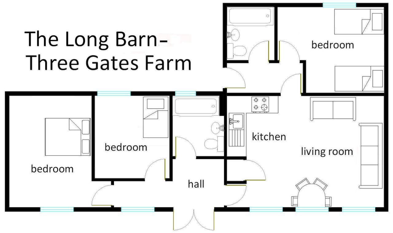 Three Gates Farm Holiday Cottages Huntsham Екстериор снимка